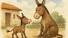 Ανέκδοτο: Ο μικρός γάιδαρος ρωτάει τον πατέρα