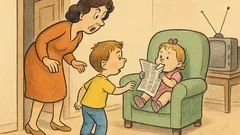 Ανέκδοτο: «Μαμά, μαμά! Η Ελενίτσα τρώει…»