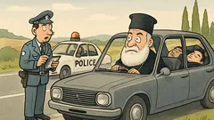 Ανέκδοτο: Αστυνομικός σταματά σοφέρ τον Χριστόδουλο;