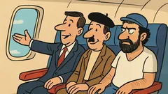 Ανέκδοτο: Έλληνας, Αμερικανός, Γάλλος σε αεροπλάνο...