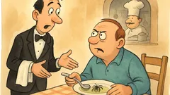 Ανέκδοτο: Το γκαρσόνι ορκίζεται για την αράχνη