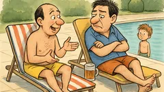 Ανέκδοτο: Μόνος στις διακοπές, πάει πισίνα…