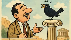 Ανέκδοτο: Τι είναι μαύρο, πετάει και τραγουδάει;