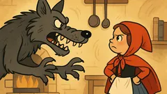 Ανέκδοτο: Ο κακός λύκος λέει στην Κοκκινοσκουφίτσα