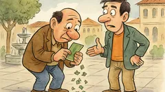 Ανέκδοτο: Δύο φίλοι περπατούν στην πλατεία...