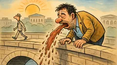 Ανέκδοτο: Τι σημαίνει όταν ξερνάς σε γέφυρα;