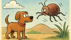 Ανέκδοτο: Ο σκύλος πιάνει τσιμπούρια, αλλά...