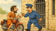 Ανέκδοτο: Με 1000 κατέβαινε ο μηχανόβιος