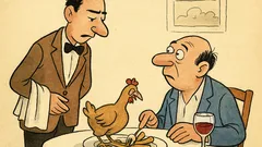 Ανέκδοτο: Γκαρσόν, ψήστε λίγο παραπάνω κοτόπουλο