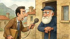 Ανέκδοτο: Ένας δημοσιογράφος σε ορεινό χωριό…