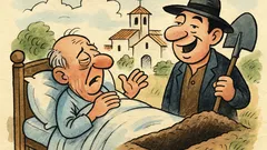 Ανέκδοτο: Ο ετοιμοθάνατος βλέπει επιδημίες στο χωριό…