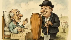 Ανέκδοτο: Ο ετοιμοθάνατος γκρινιάζει στο χωριό…