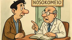 Ανέκδοτο: Πάει Πόντιος στον διευθυντή νοσοκομείου…