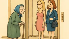 Ανέκδοτο: Μια γριούλα μπαίνει σε ασανσέρ