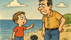 Ανέκδοτο: Μπαμπά, χάθηκε αν ξέρουμε πού;