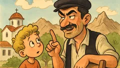 Ανέκδοτο: Παιδάκι ρωτάει Κρητικό πατέρα