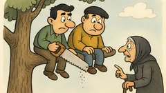 Ανέκδοτο: Ο Γιωρίκας πριονίζει κλαδί... μάντεψε!