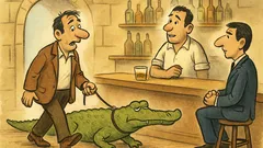 Ανέκδοτο: Πηγαίνει κάποιος μπαρ με κροκόδειλο