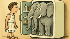 Ανέκδοτο: Δύο ελέφαντες στο ψυγείο;