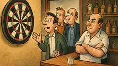 Ανέκδοτο: Μπαίνει παρέα σε μπαρ, βλέπει στόχο