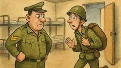 Ανέκδοτο: Ένας δεκανέας κάνει επιθεώρηση Δευτέρα πρωί