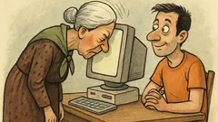 Ανέκδοτο: Η πεθερά «μπαίνει» στο ίντερνετ