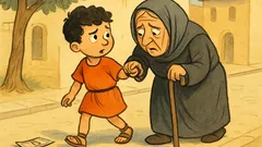 Ανέκδοτο: Ο Τοτός περπατάει με τη γιαγιά