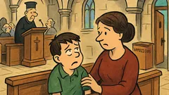 Ανέκδοτο: Ο Μπόμπος στην εκκλησία ζαλίζεται…