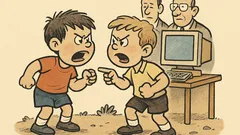 Ανέκδοτο: Τσακώνονται δύο αγοράκια για links