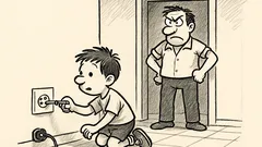 Ανέκδοτο: «Μην παίζεις με τις πρίζες»