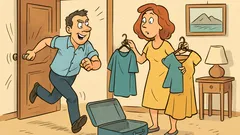 Ανέκδοτο: Μπαίνει τρεχάτος σπίτι: «Κέρδισα το ΛΟΤΤΟ!»