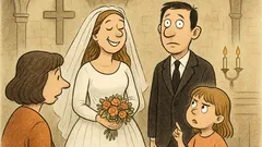 Ανέκδοτο: Ένα κοριτσάκι σε γάμο ψιθυρίζει