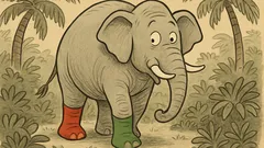 Ανέκδοτο: Γιατί ο ελέφαντας φοράει κόκκινη κάλτσα;