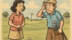 Ανέκδοτο: Ένας άντρας χάνεται σε γήπεδο γκολφ