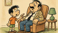 Ανέκδοτο: Μπαμπά, σε πήρε ο ύπνος!