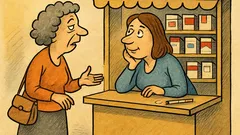 Ανέκδοτο: Σ’ ένα περίπτερο, μια κυρία καυχιέται