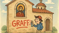 Ανέκδοτο: Νεαρός με σπρέι στην εκκλησία;