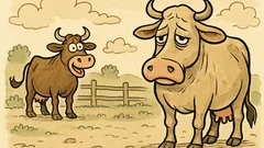 Ανέκδοτο: Γιατί οι αγελάδες έχουν θλιμμένα μάτια;