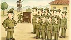 Ανέκδοτο: Στο στρατόπεδο, κλίση στη μουσική;