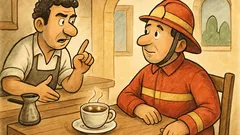 Ανέκδοτο: Μπαίνει τύπος σε καφενείο με φουσκάλες