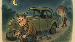 Ανέκδοτο: Μια φορά οδηγούσε σε σκοτεινό δρόμο…