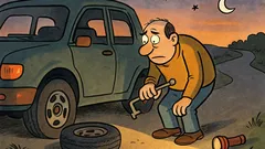 Ανέκδοτο: Μια φορά, λάστιχο σε σκοτεινό δρόμο…