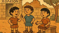 Ανέκδοτο: Στην αυλή του σχολείου, τρία παιδιά…