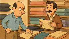 Ανέκδοτο: Πάει ένας τύπος σε υφασματοπωλείο…
