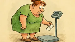 Ανέκδοτο: Μια εύσωμη κυρία στη ζυγαριά…