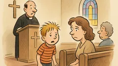 Ανέκδοτο: Ο Μπόμπος ζαλίζεται στην εκκλησία