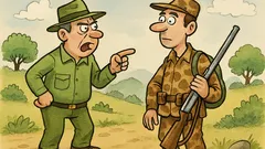 Ανέκδοτο: Ένας κυνηγός σε απαγορευμένο δάσος...