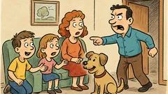 Ανέκδοτο: Βρήκαν σκύλο… και ο μπαμπάς έξαλλος