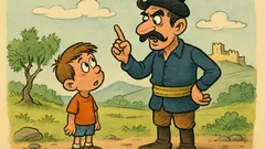 Ανέκδοτο: Παιδάκι ρωτάει Κρητικό μπαμπά για σωβινισμό