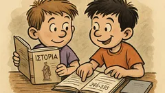 Ανέκδοτο: Δύο πιτσιρικάδες διαβάζουν Ιστορία και συζητούν